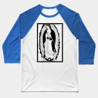 Virgin of Guadalupe Baseball T-Shirt